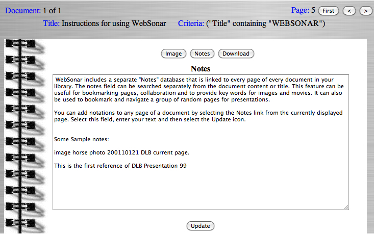 Add Notations to Any Page...